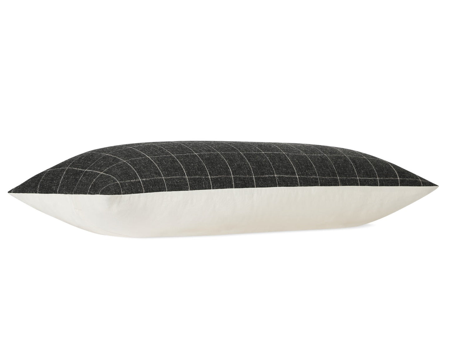 Townsend, Charcoal Windowpane Pillow Cover