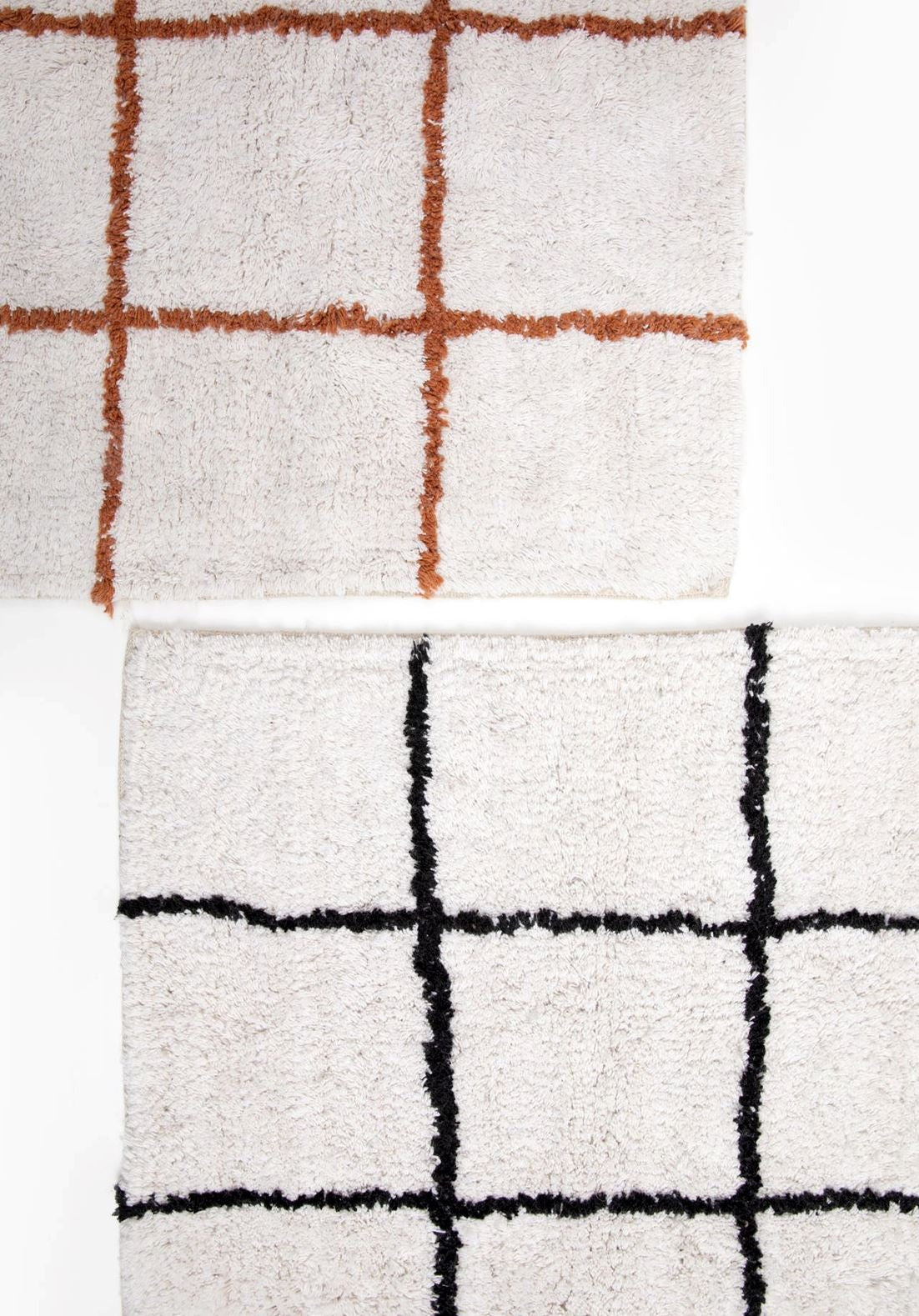 Willow Bath Mat, Ivory and Rust
