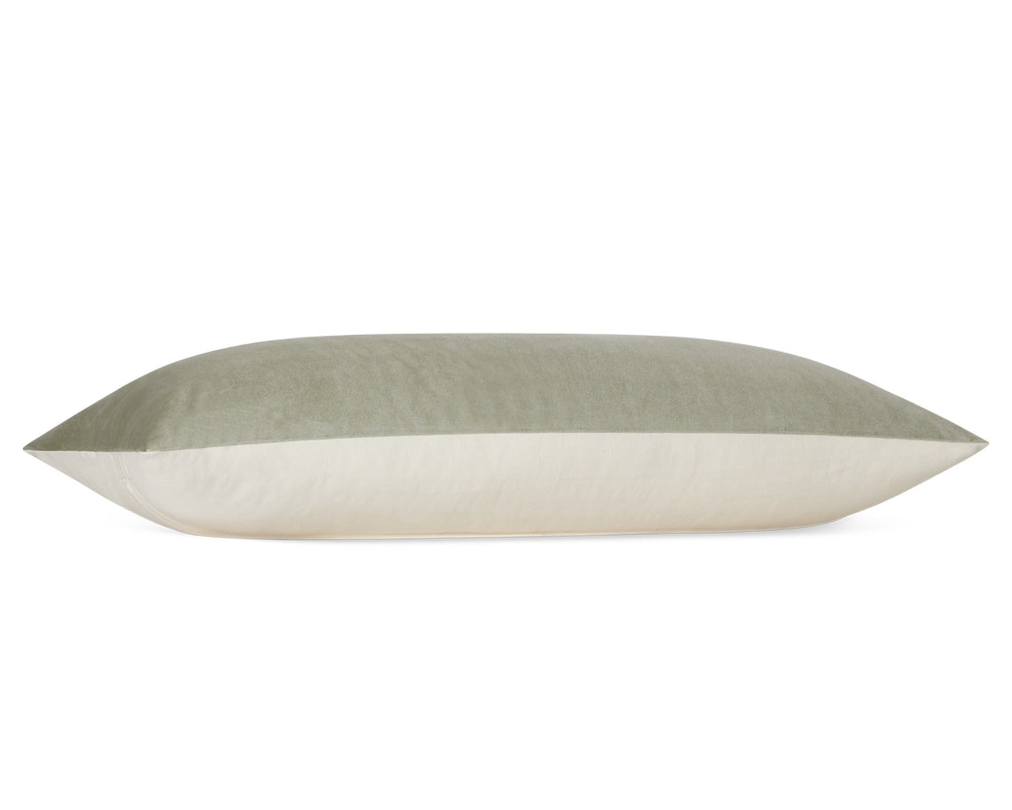 Ava, Sage Velvet, Long Lumbar Pillow