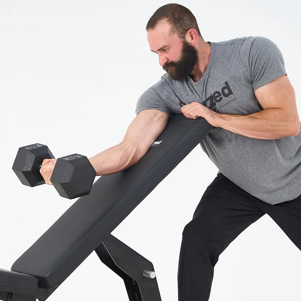 Rubber Hex Dumbbell 35 lb