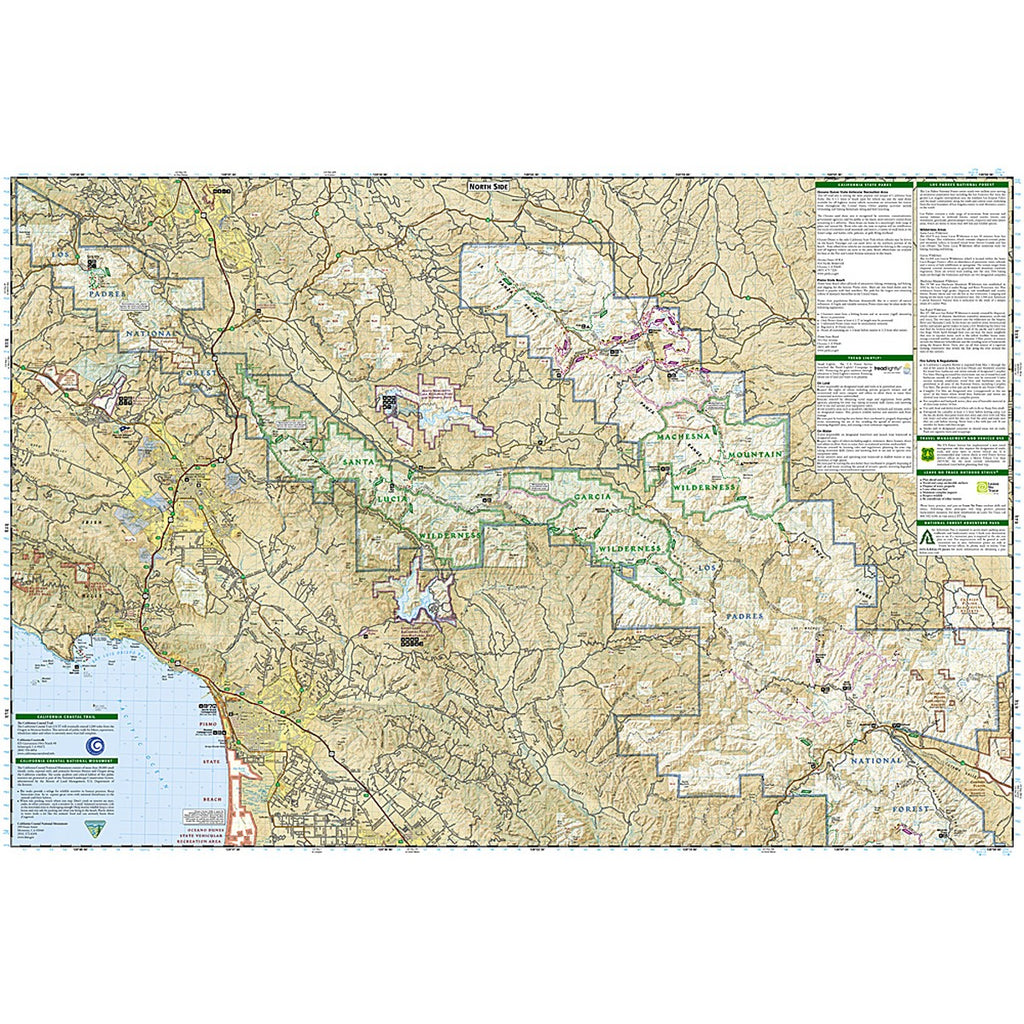 Los Padres Nat Forest West Map
