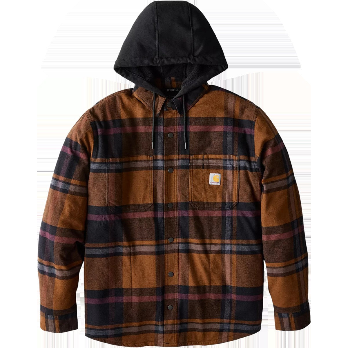 Carhartt Men's Relaxed Fit Flannel Fleece-Lined Shirt Jacket