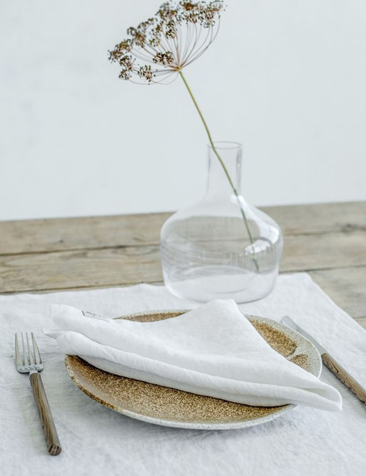 Ivory Linen Napkin Set of 2, 18"x18"