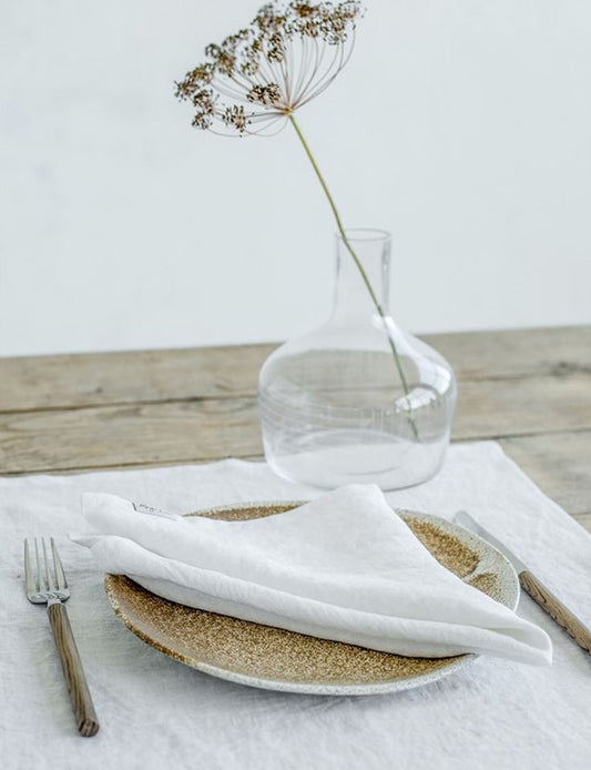 Ivory Linen Napkin Set of 2, 18"x18"