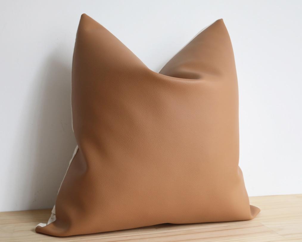 Naima, Tan Faux Leather