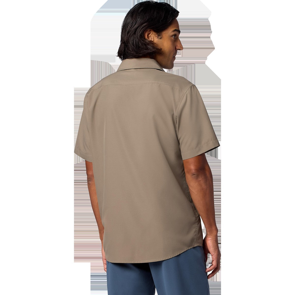 Men's AirExchange UPF 40 Novelty Short-Sleeve Collared Shirt