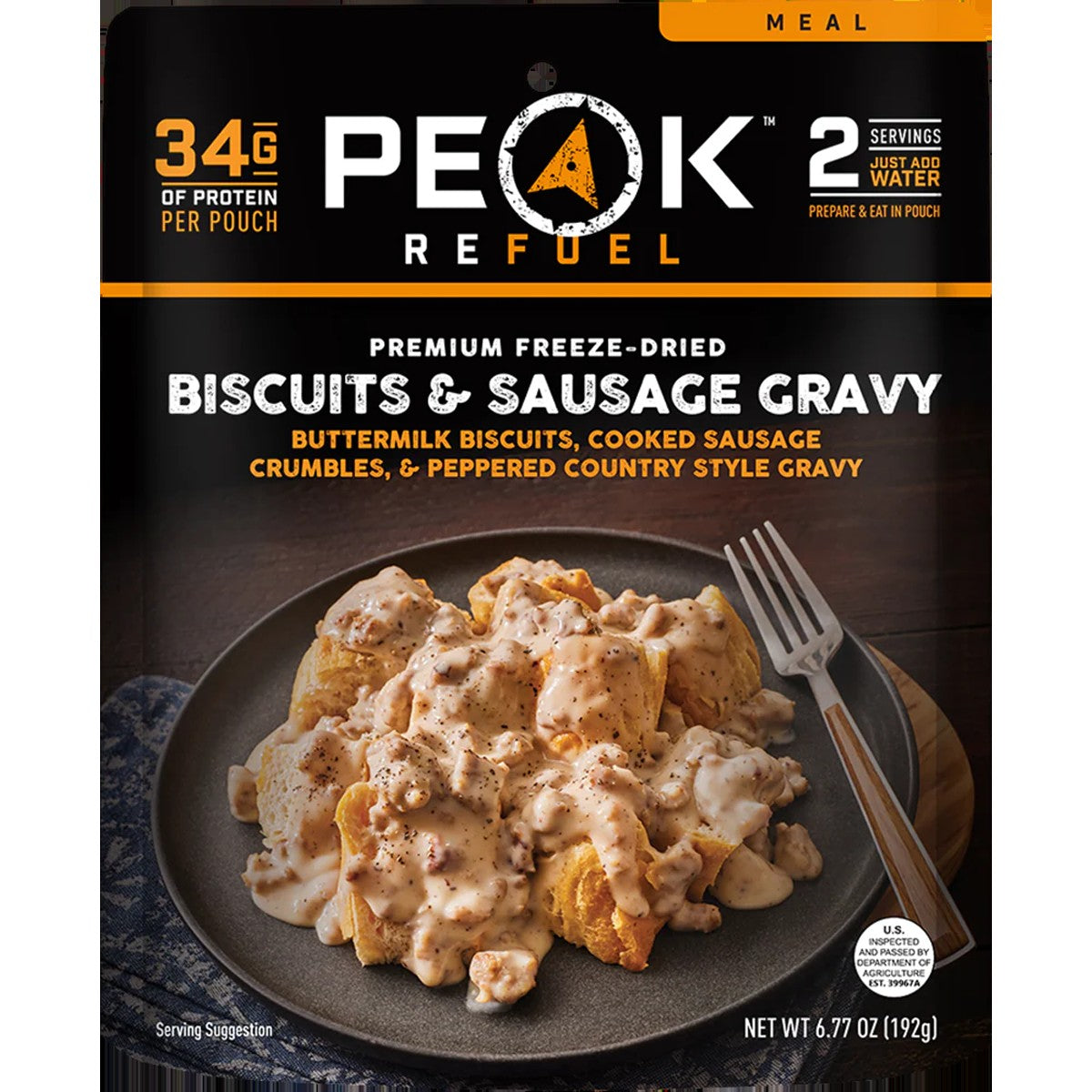 Biscuits & Sausage Gravy (2 Servings)