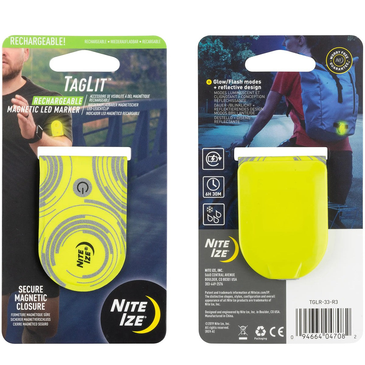Rechargeable Magnetic LED Marker Yellow