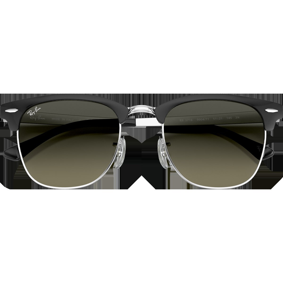 Clubmaster Metal - Polished Black Silver/Grey Gradient