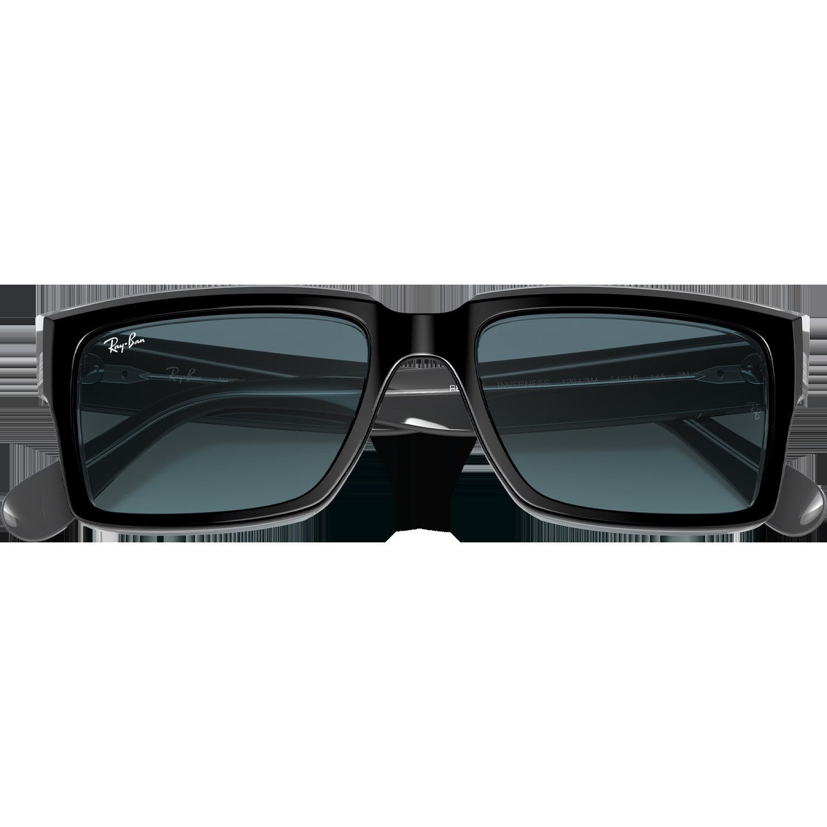 Inverness - Polished Black On Transparent/Blue Gradient