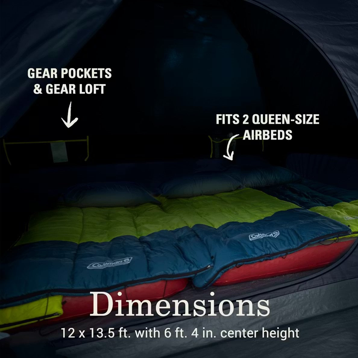 Skydome Tent 8 Person Screen Room Dark Room