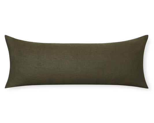 Isla, Moss Linen, Long Lumbar