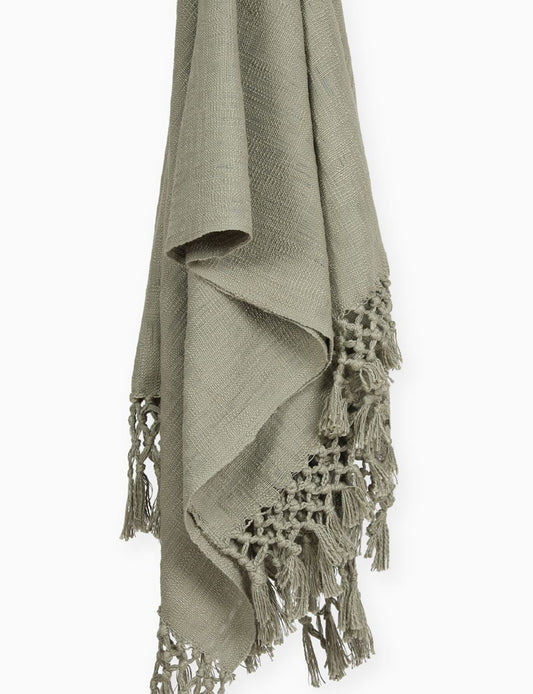 Aida Throw Blanket, Sage