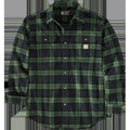 Men's Loose Fit Heavyweight Flannel Long-Sleeve Plaid Shirt