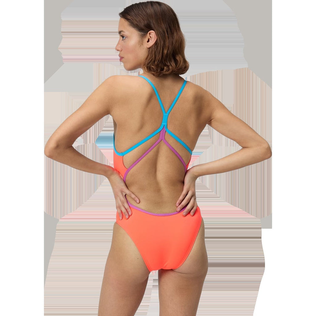 Youth Solid Double Strap One Piece