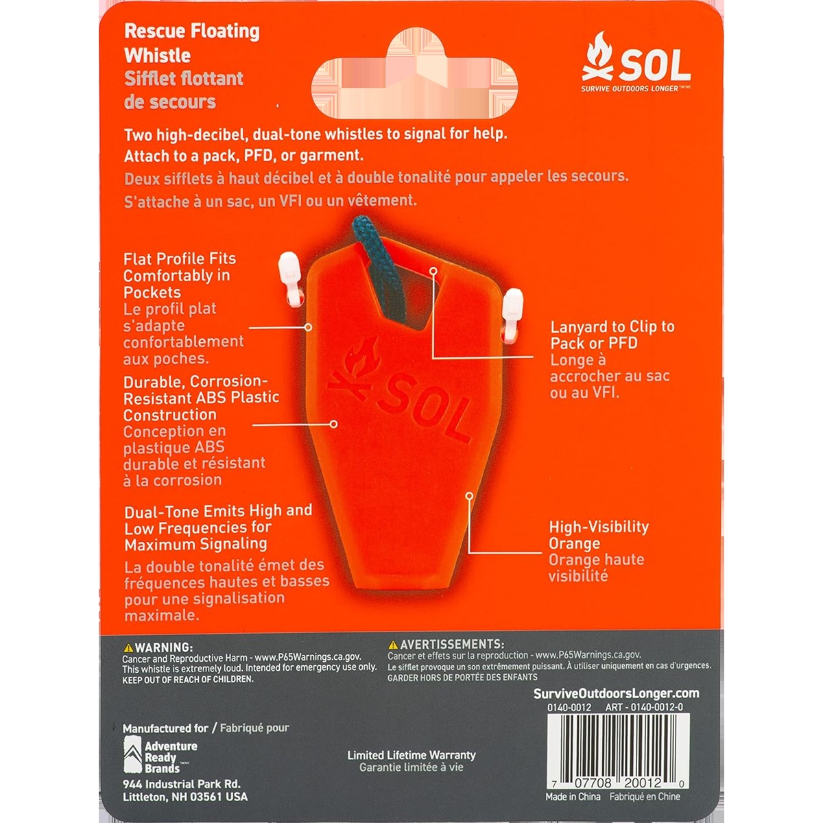 Rescue Floating Whistle (2 Pack)