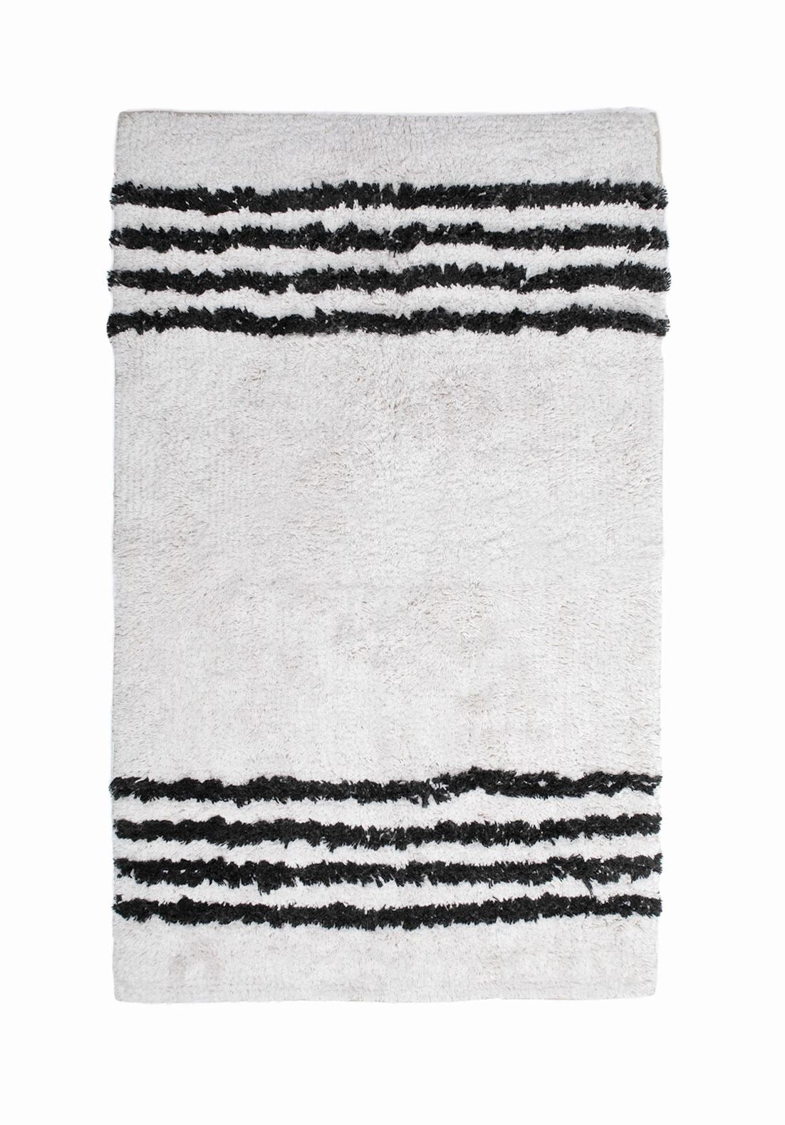 Bristol Bath Mat, Ivory and Black