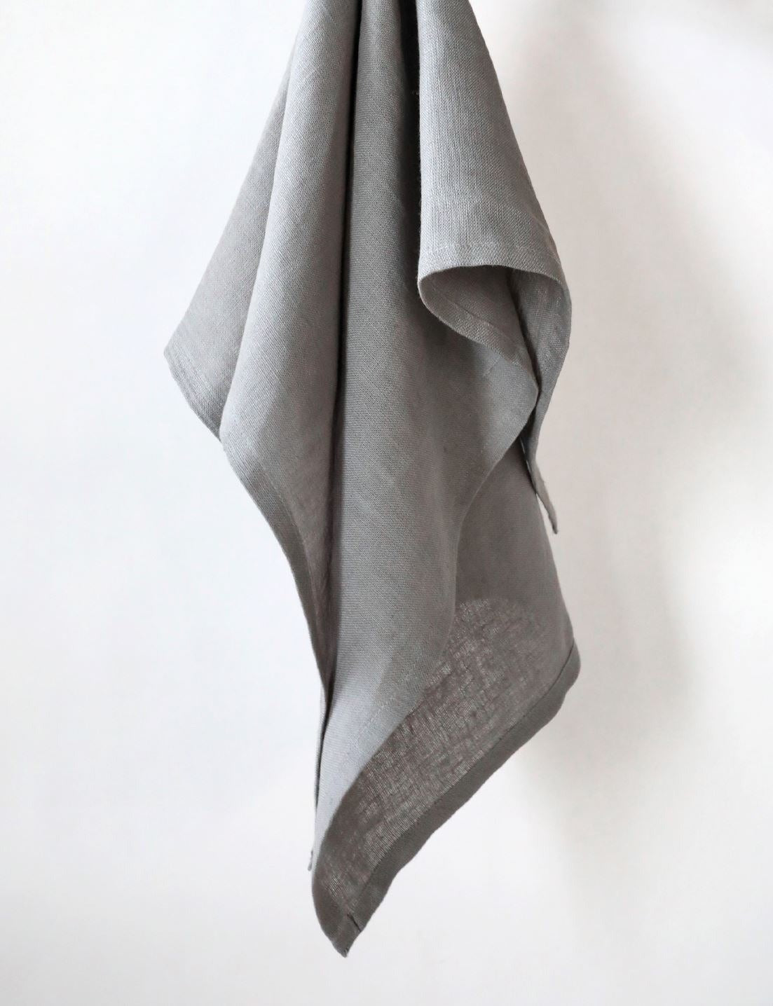 Grey Linen Kitchen Towel, 20"x27"