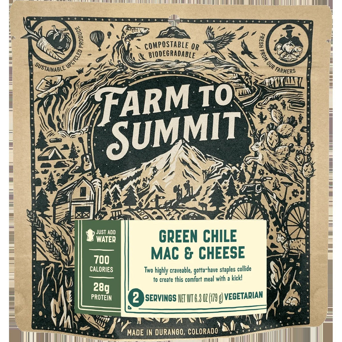 Green Chile Mac & Cheese (2 Servings)