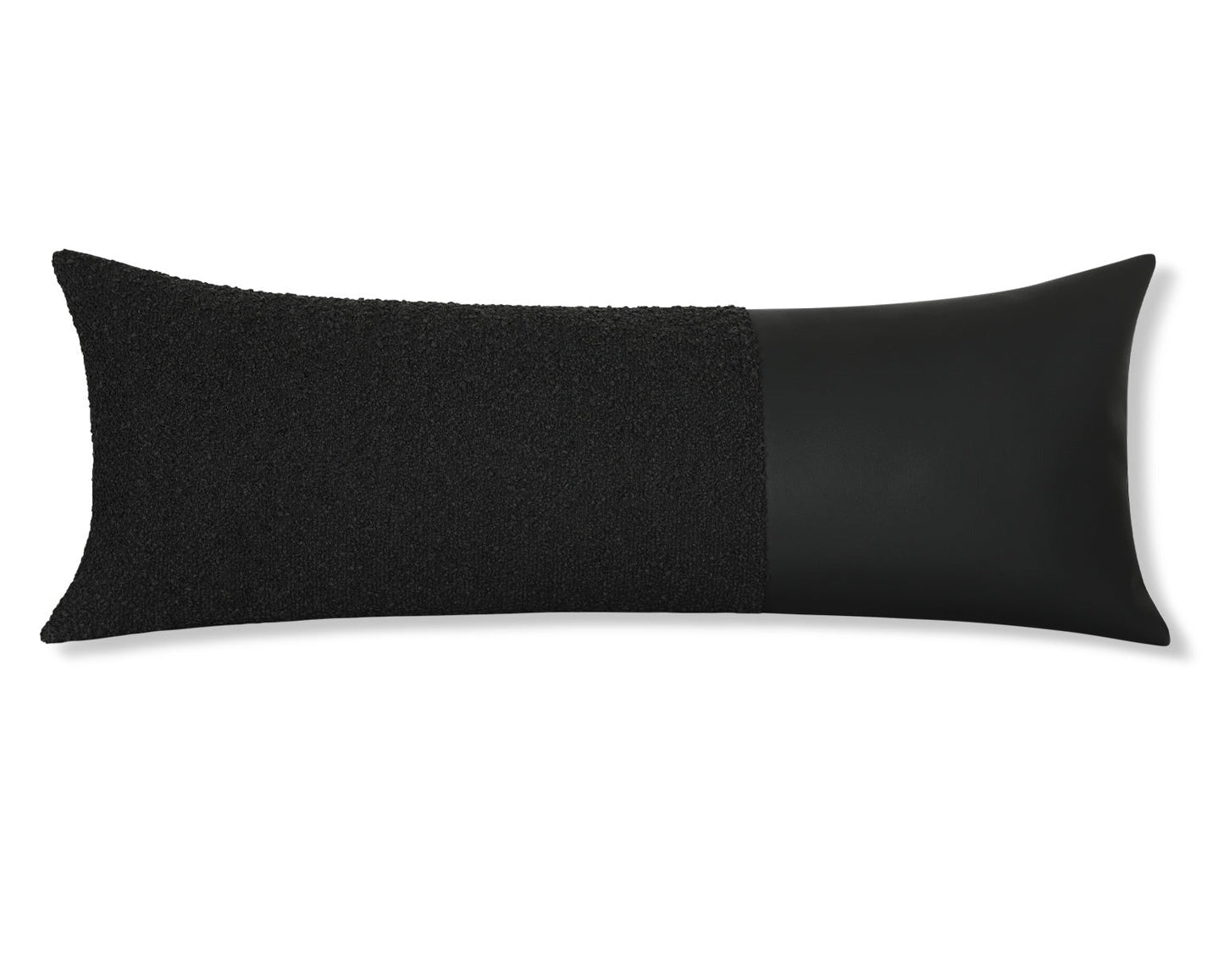 Indi, Boucle + Faux Leather, Long Lumbar