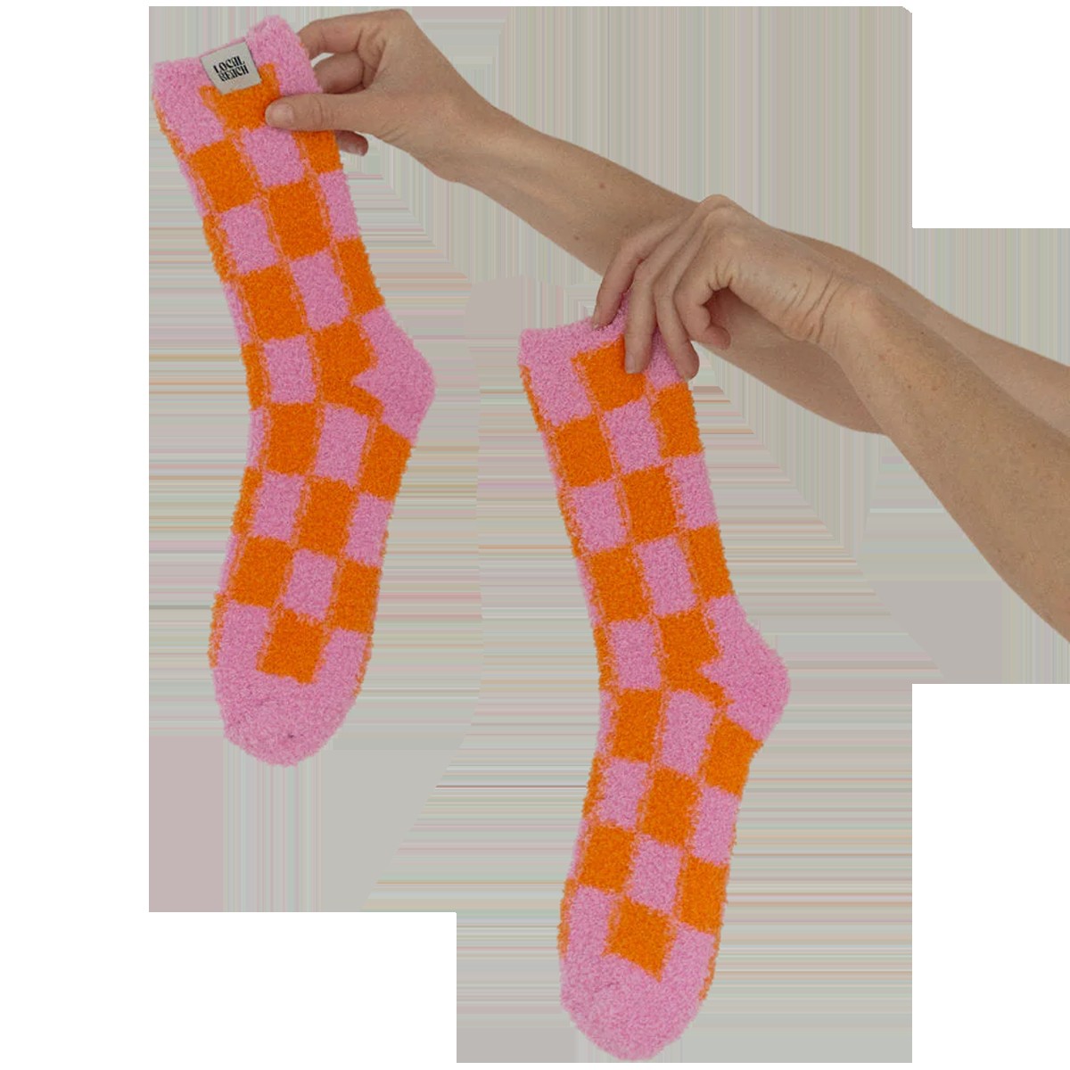Checker Local Beach Cozy Socks