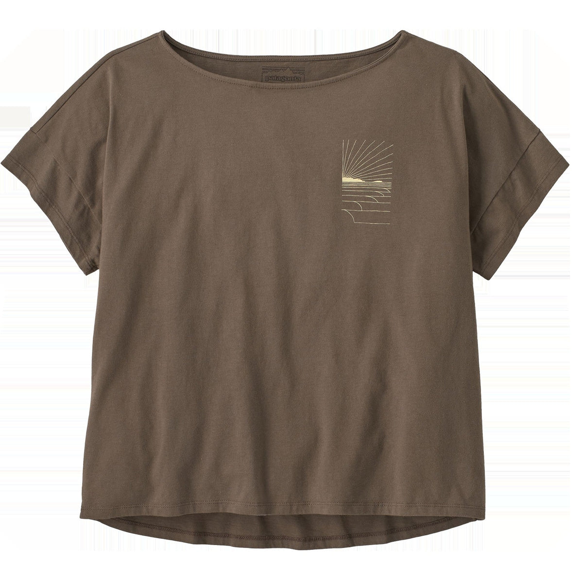 Women's Waves Rolling Relaxed Drop-Sleeve Organic Shirt