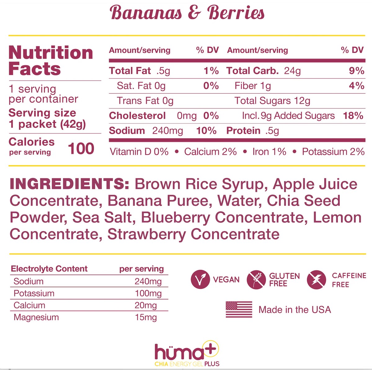 Chia Energy Gel Plus