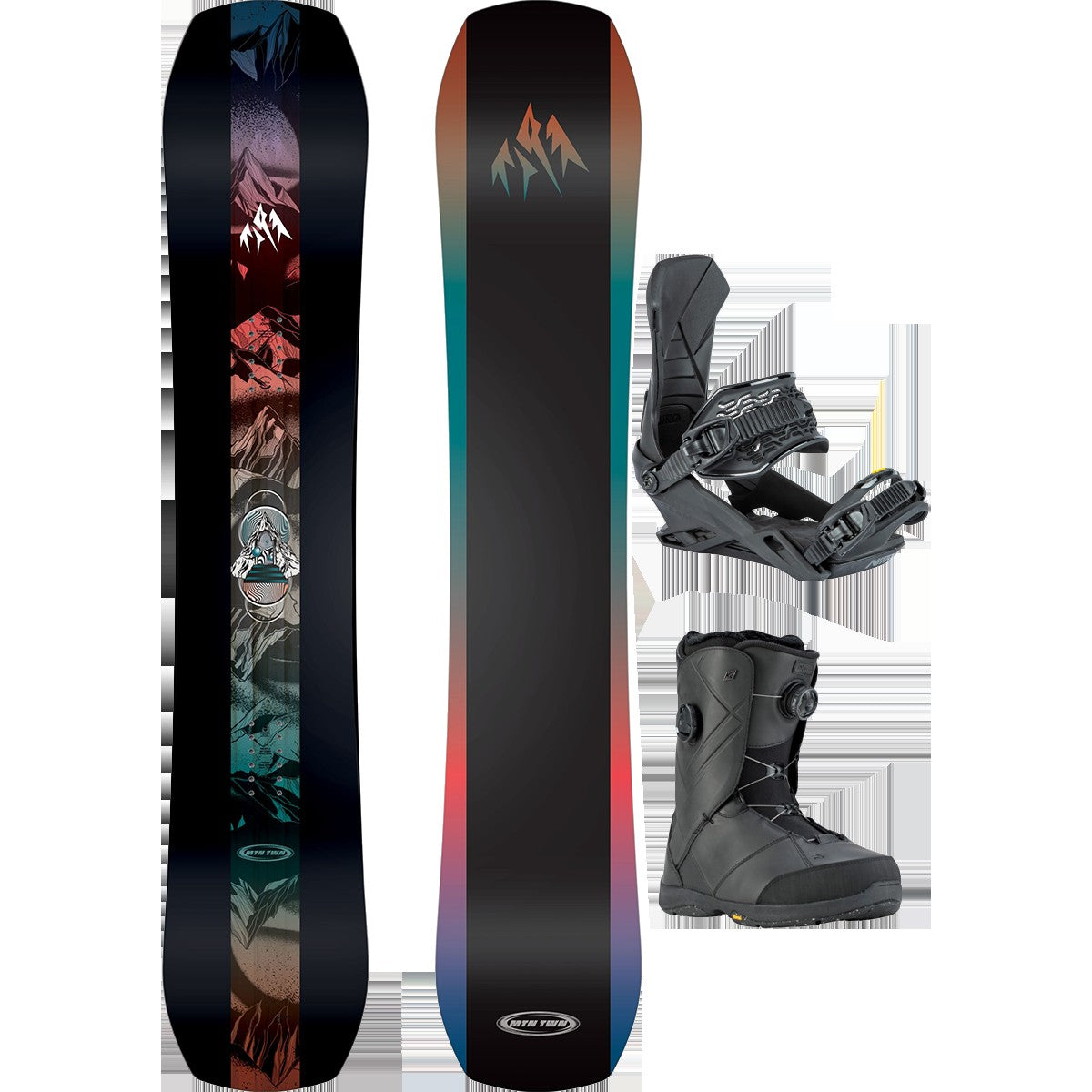 Jones Snowboards Mountain Twin Demo Snowboard Package