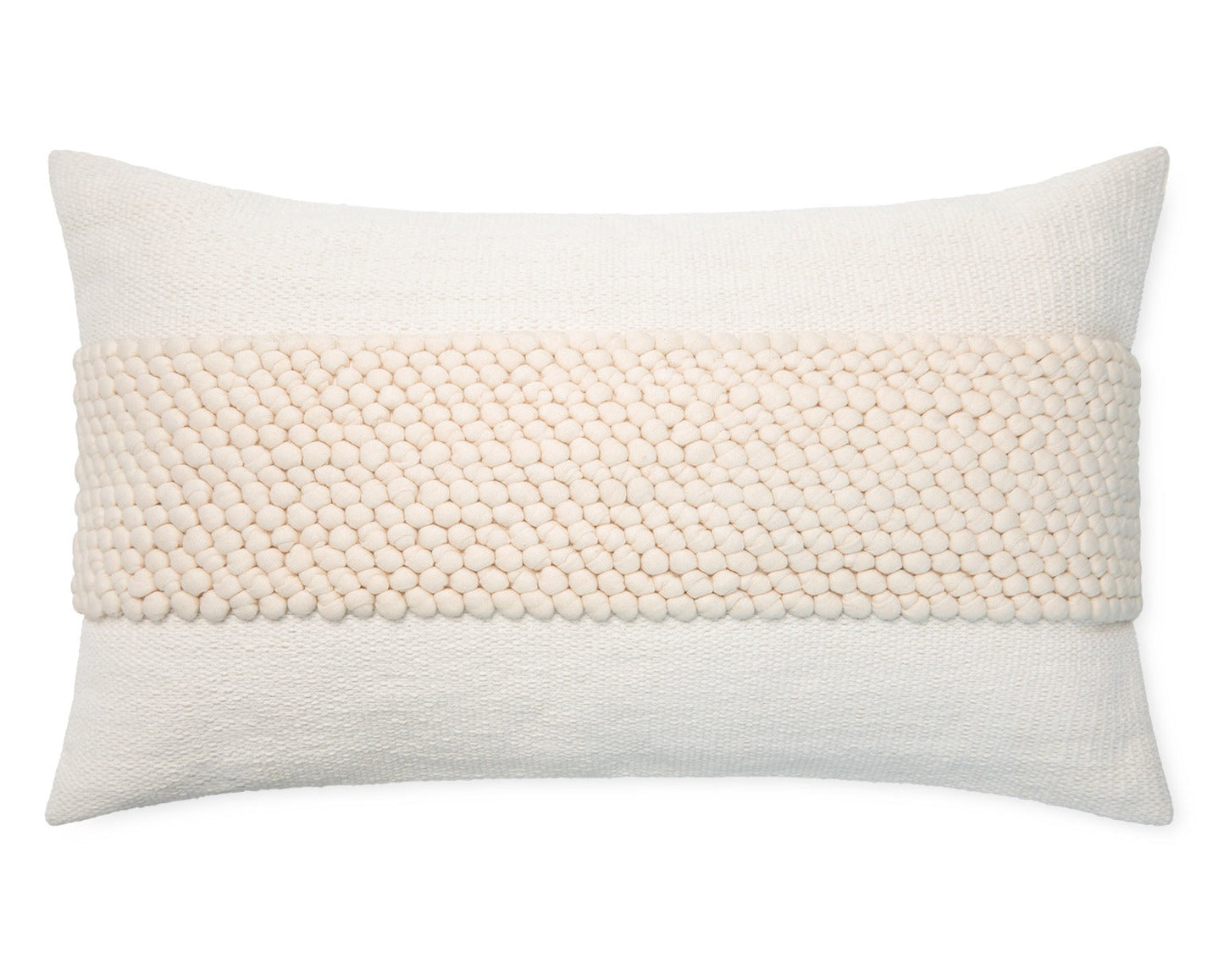Houston, Ivory and Almond, 14"x24" Lumbar Pillow