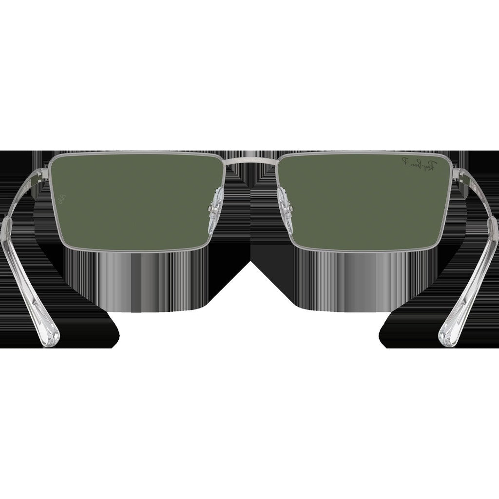 Emy Bio-Based - Polished Silver/Dark Green