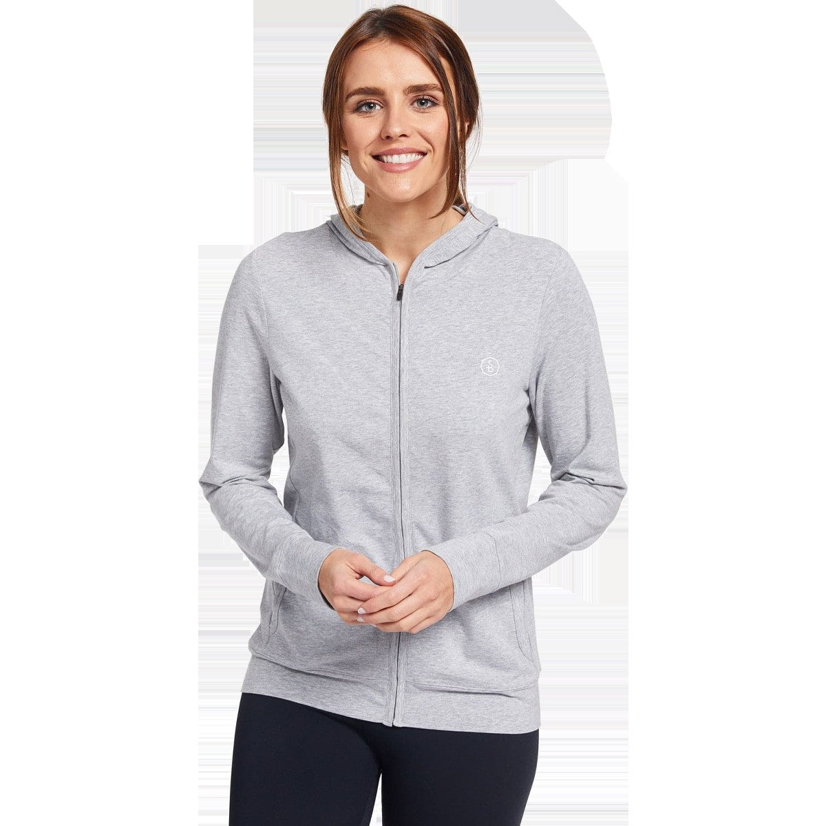Women's Luxe Hooded Full Zip Top UPF 50+