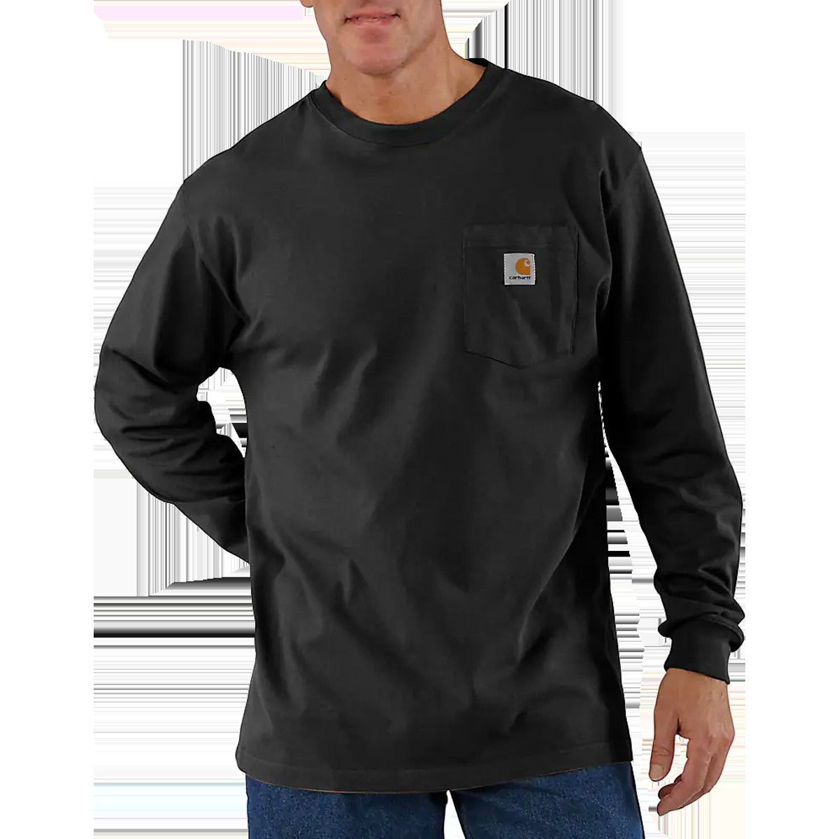 Men's Loose Fit Heavyweight Long Sleeve Pocket Tee