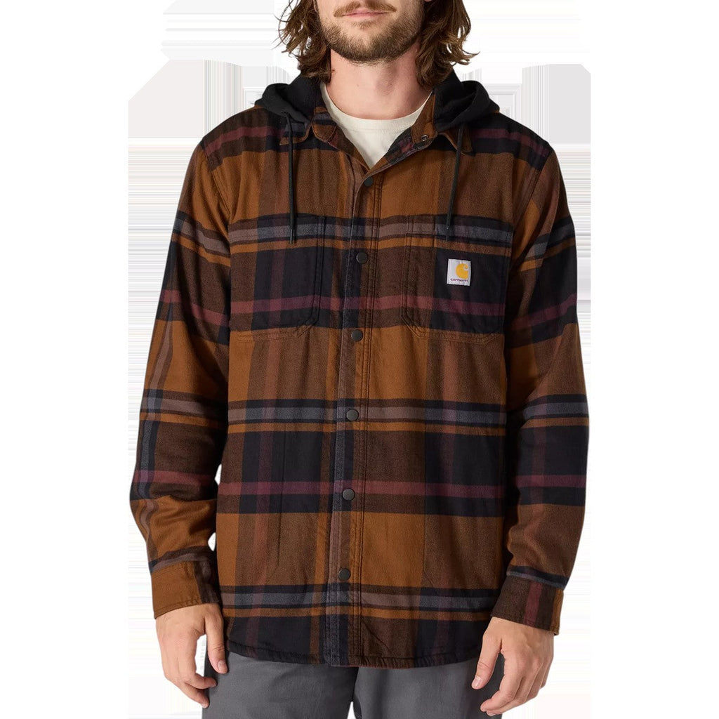 Carhartt Men's Relaxed Fit Flannel Fleece-Lined Shirt Jacket