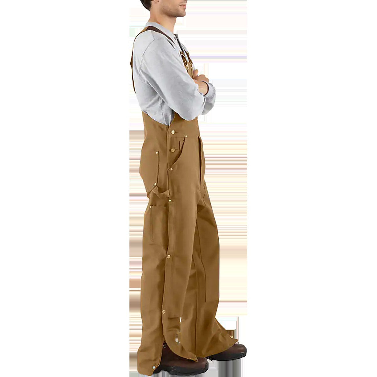 Men's Loose Fit Firm Duck Bib Overall