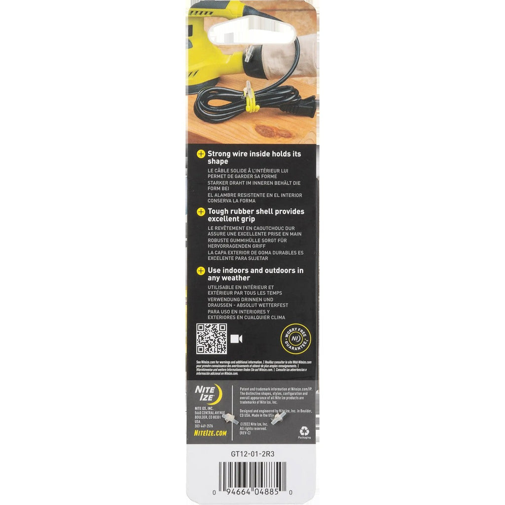 Gear Tie Reusable Rubber Twist Tie 12" - 2 Pack