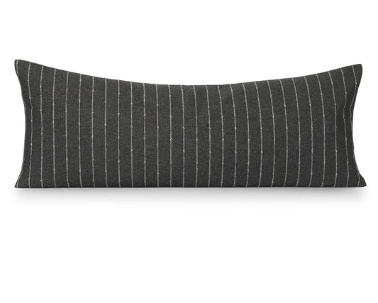 Ivy Charcoal, 14"x36" Large Lumbar