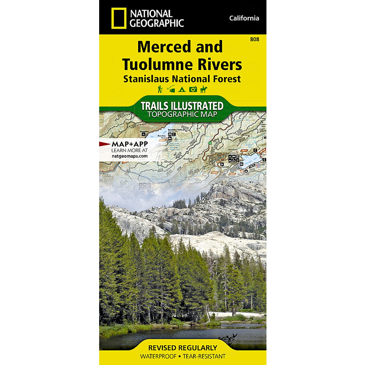 Merced and Tuolumne Rivers Map: Stanislaus National Forest