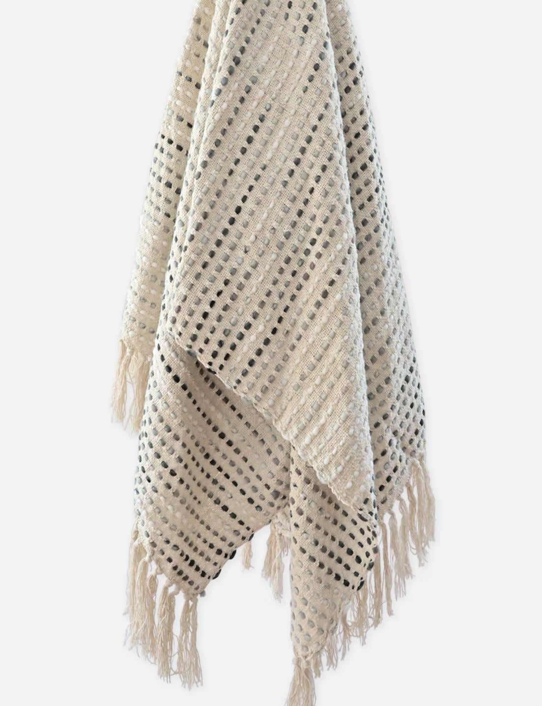 Esme Throw Blanket, Cream