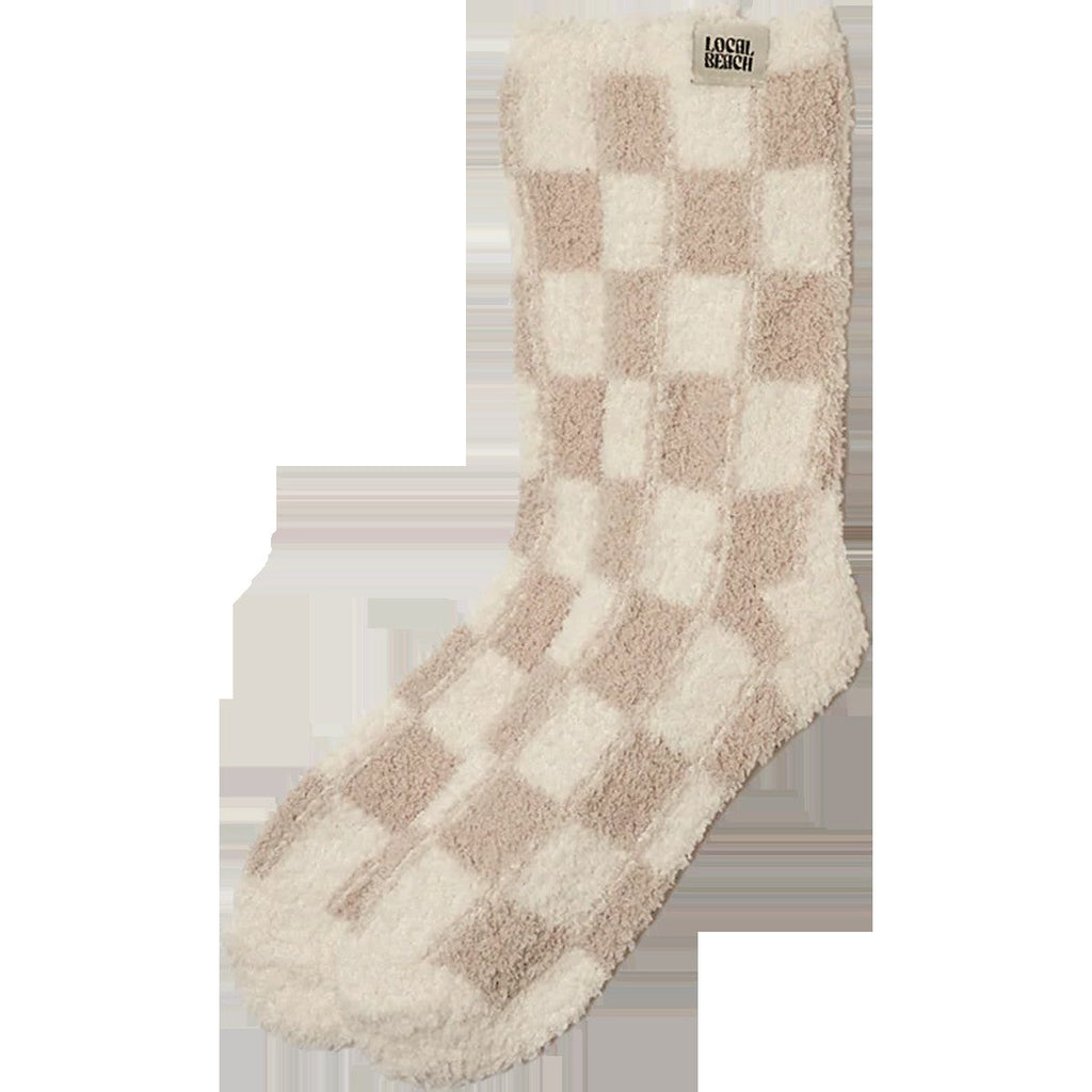 Checker Local Beach Cozy Socks