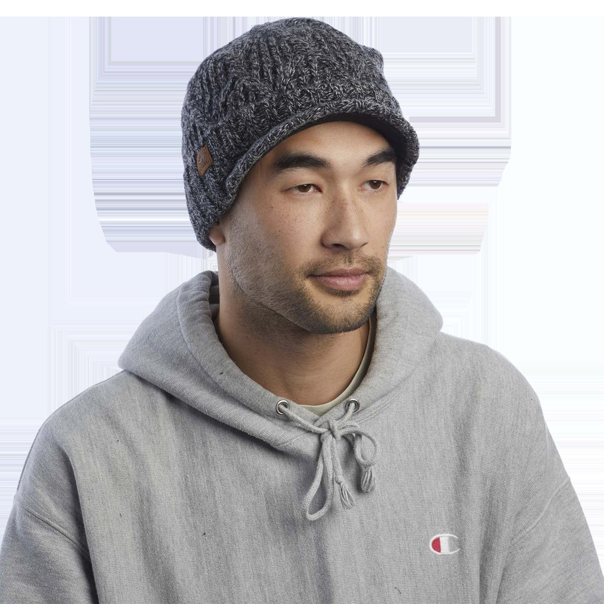 The Yukon Cable Knit Wool Brim Beanie