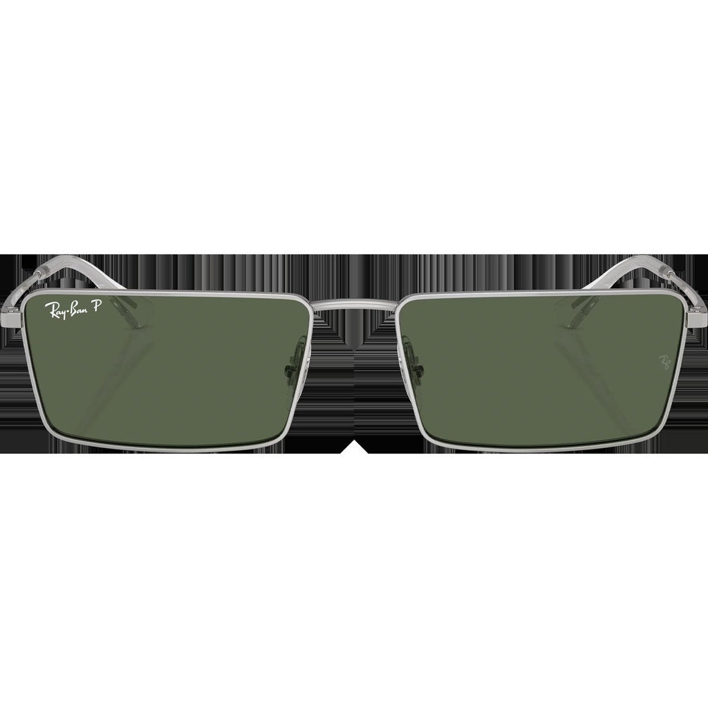 Emy Bio-Based - Polished Silver/Dark Green