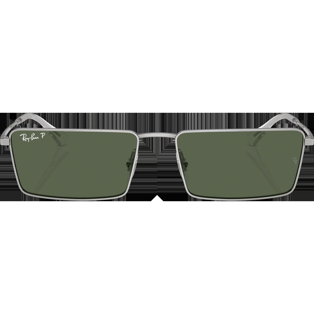 Emy Bio-Based - Polished Silver/Dark Green