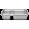 3-Compartment Divided Rectangle 24oz