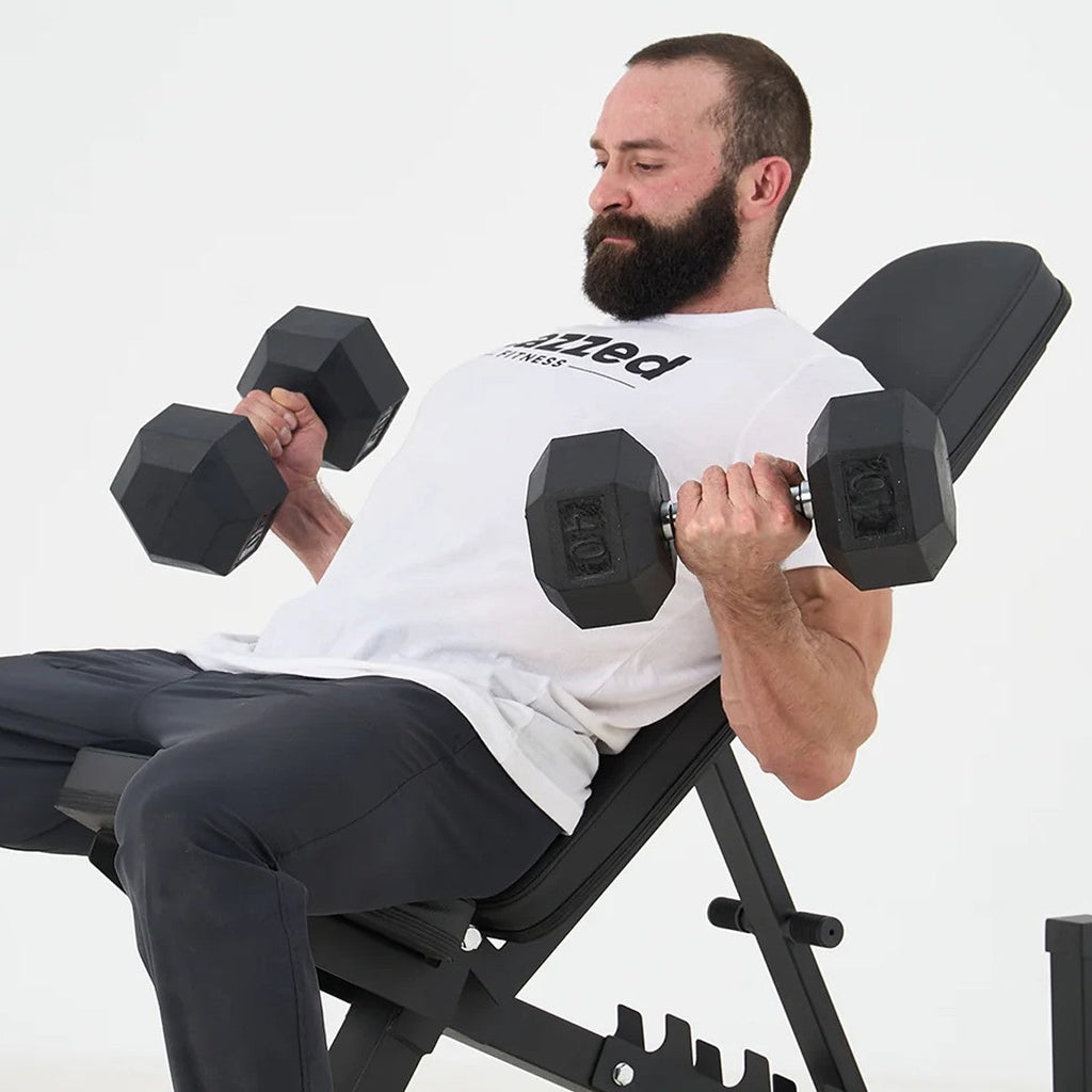 Rubber Hex Dumbbell 50 lb
