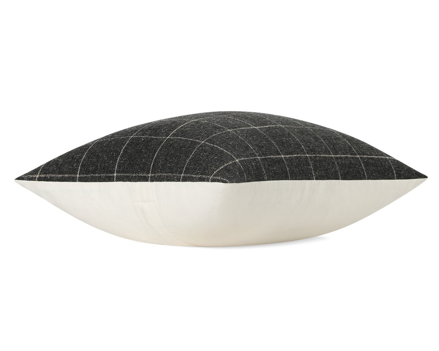Townsend, Charcoal Windowpane Pillow Cover