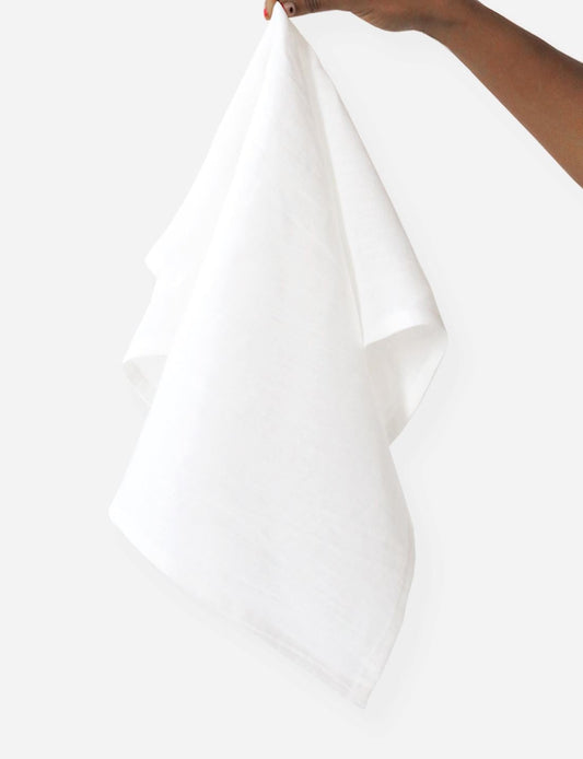 Ivory Linen Kitchen Towel, 20"x27"