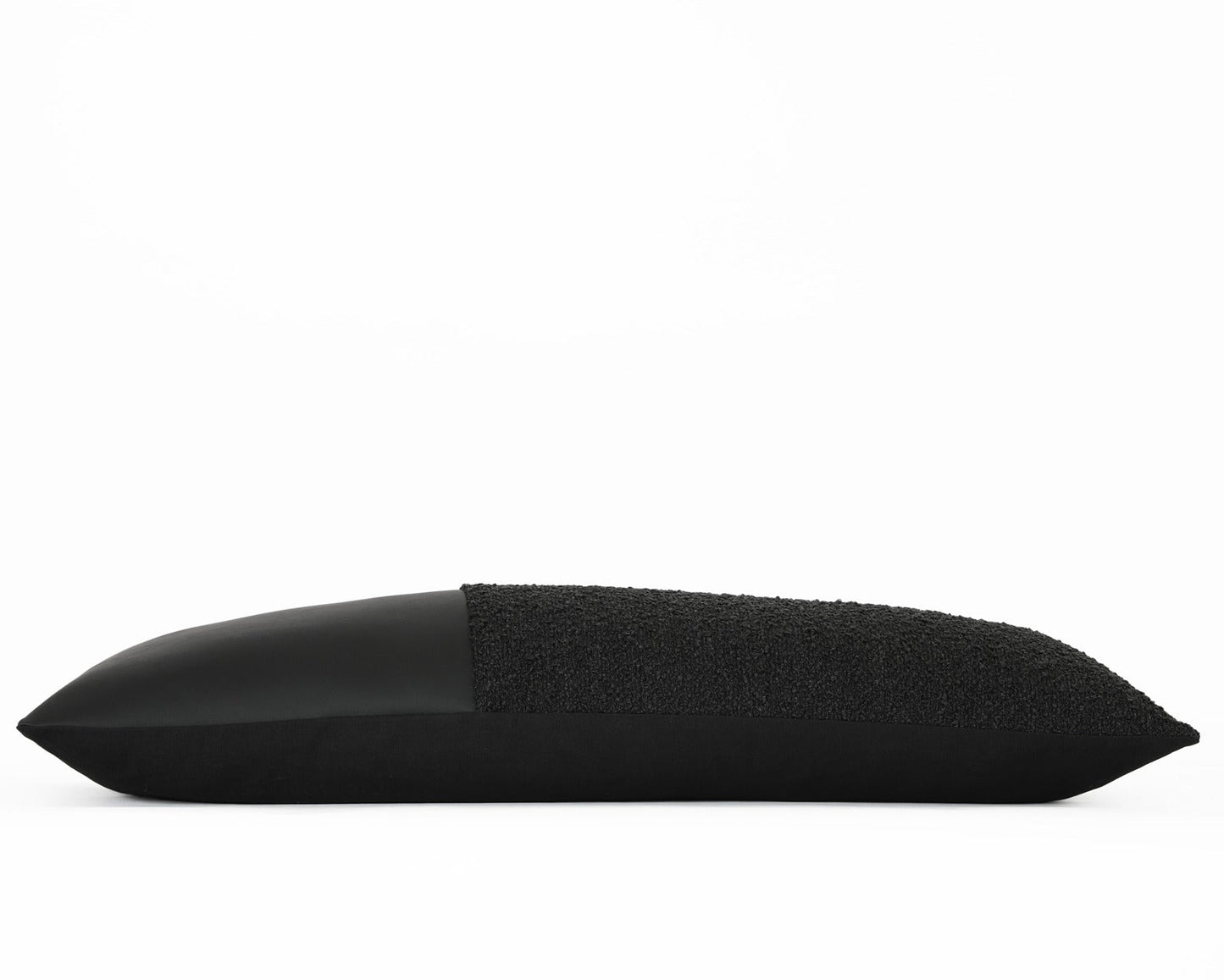 Indi, Boucle + Faux Leather, Long Lumbar