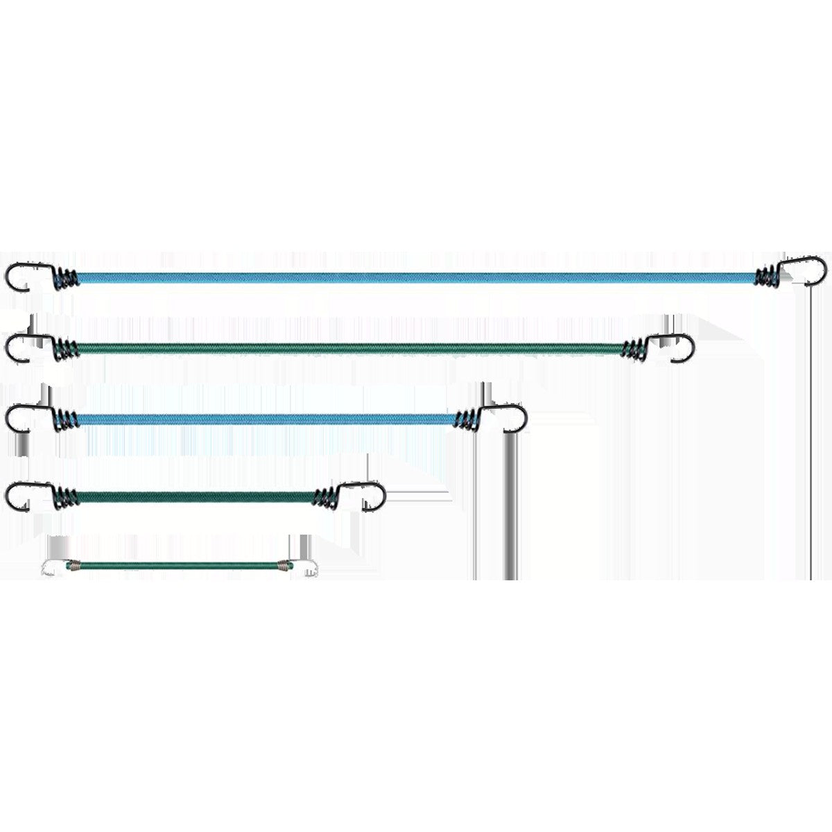 Assorted Bungee Cords - 12 Pack