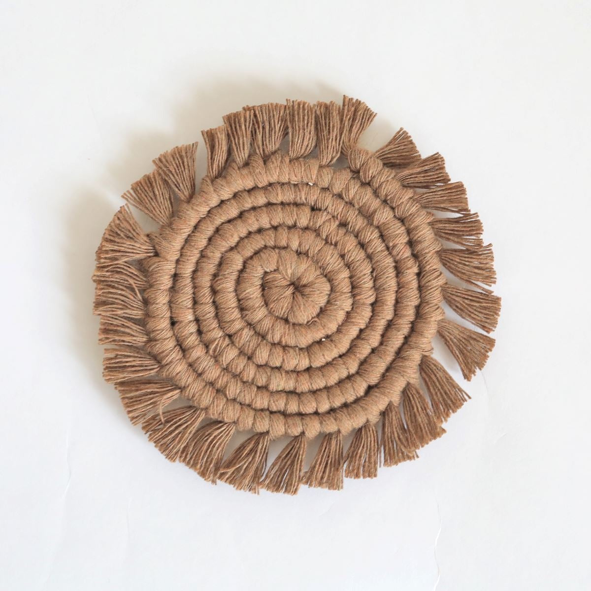 Macrame Coaster Set, Assorted Colors