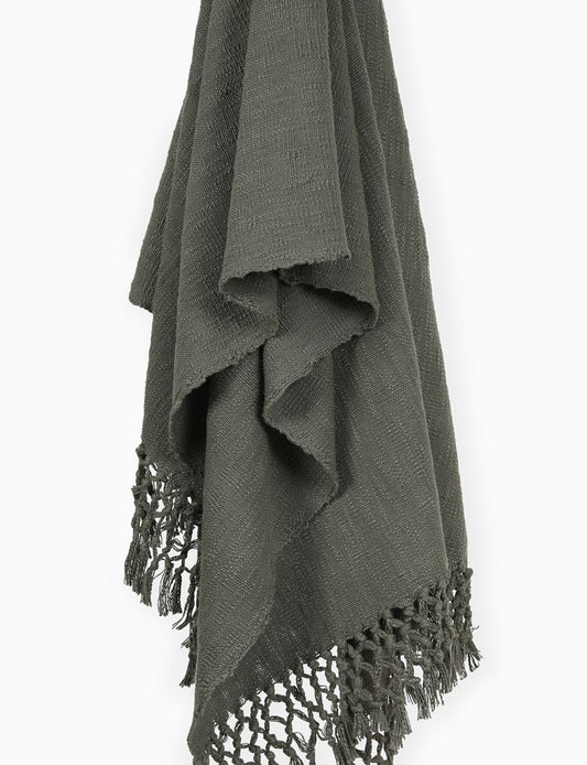 Aida Throw Blanket, Olive